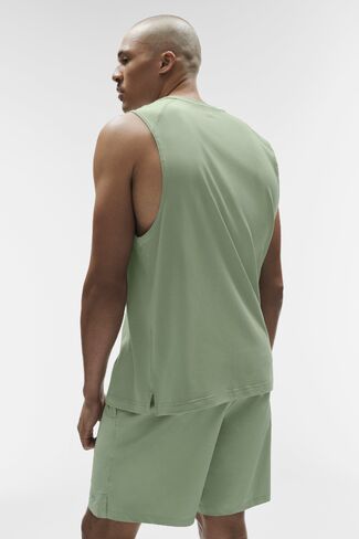 Alo Yoga ALO Vapor Muscle Tank - Dune Grass in Saudi Arabia