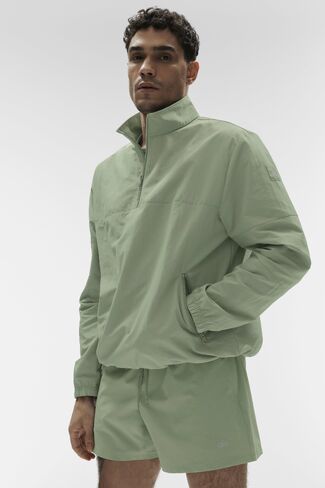 Alo Yoga Light Weight Takeaway Track Pullover - Dune Grass in Kuwait