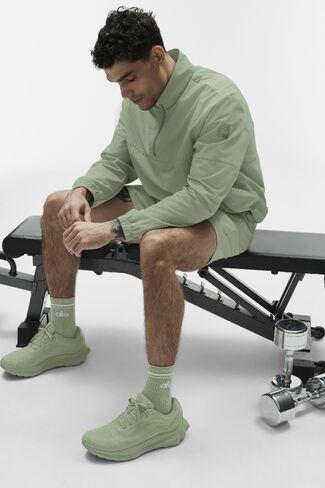 Alo Yoga Light Weight Takeaway Track Pullover - Dune Grass in Kuwait