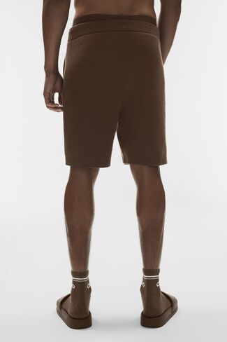 Alo Yoga 7" Sports Club Sweater Knit Short - Espresso in Saudi Arabia