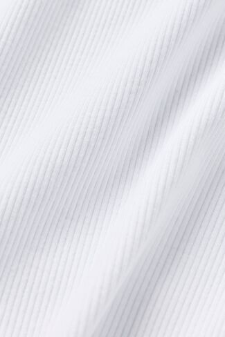 Alo Yoga Ribbed Modal Cap Sleeve Top - White in Saudi Arabia