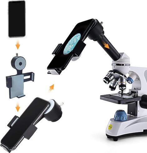 Swift Microscope Lens Adapter, Smartphone Camera Adapter Mount, Microscope Accessory (26mm28mm) in Saudi Arabia