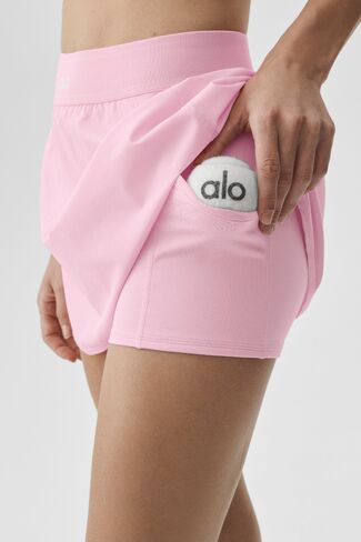 Alo Yoga Match Point Tennis Skirt - Pink Marshmallow in Kuwait