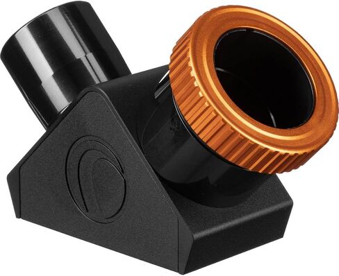 Celestron 1.25" Twist-Lock Dielectric Star Diagonal for Refractors & SCTs | 99% Reflectivity, Secure Twist-Lock Design, Brass Compression Ring, CNC Machined Aluminum, Fits 1.25" Eyepieces in Kuwait