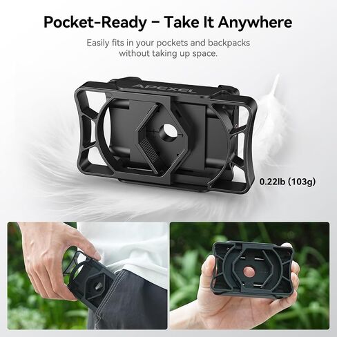 APEXEL Telescope Phone Adapter, Binocular Photo Adapter for Android & iPhone, Phone Holder Mount for Telescope, Monocular, Binocular, Microscope, Spotting Scope. (Including Bluetooth Shutter Remote) in Saudi Arabia