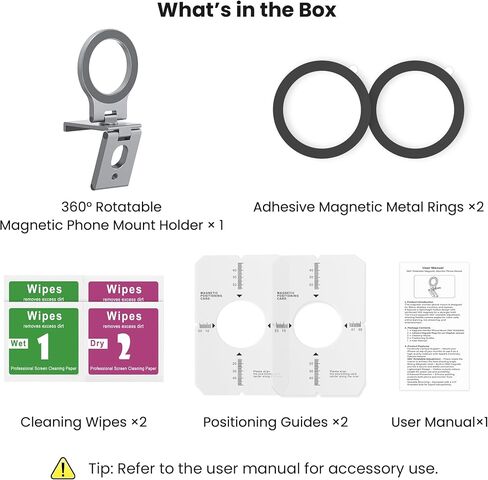Itramax 360° Continuity Camera iPhone Webcam Mount for iMac&Desktop Monitor | Magnetic PC Phone Webcam Holder Stand,Metal Rings,for MagSafe iPhone 17 16 15 14 13 12 11 XR XS,Apple TV,Studio Display,Gray in Saudi Arabia