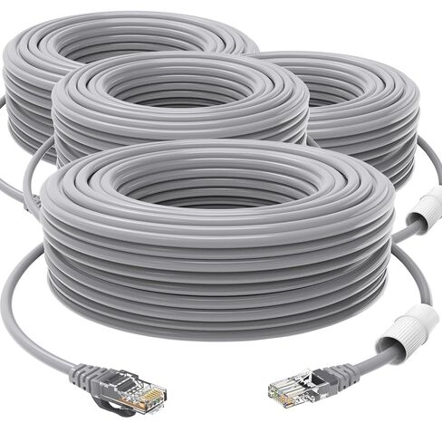 cat 5 ethernet Cable 100 ft Internet Cable (30 Meter) CAT5 poe Camera cat5 Indoor Outdoor ethernet Cable Network Cable(1 PCS Gray in Saudi Arabia