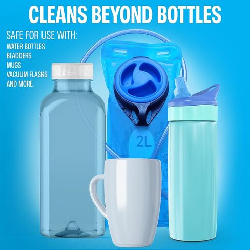 Sudstainables Water Bottle Cleaner Tablets, 36 Count | Cleans reusable bottles, tumblers, flasks and hydration packs. Removes stains and odors without scrubbing. in Saudi Arabia