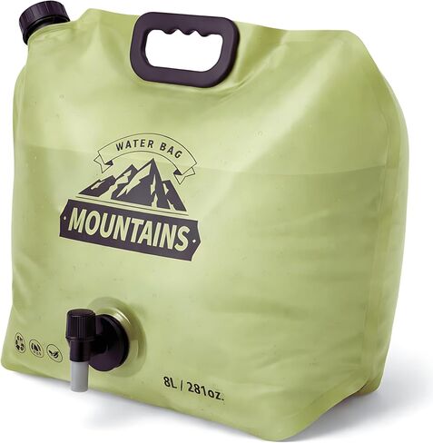 3.17 Gallon/12L Collapsible Water Container with Spigot, Foldable Water Storage Bag for Camping, RV, Emergency Preparedness & Outdoor Cooking in Saudi Arabia