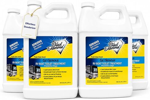 Black Diamond Stoneworks GET SERIOUS RV,Boat,Camper Chemical Toilet Holding Tank Treatment&Deodorizer.Works Faster Than Tablets or Packs in Grey&Black Water. Concentrated with Stress Relief Fragrance | Works Faster Than Tablets or Packs, Grey & Black Wate in Saudi Arabia
