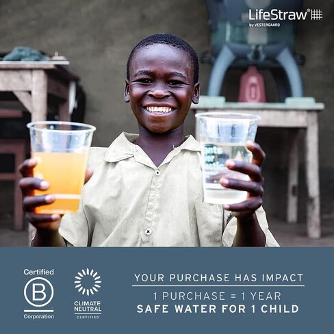 LifeStraw Personal Water Filter for Hiking,Travel and Emergency, Green, 1PK | Water Filter for Hiking, Camping, Travel, and Emergency Preparedness, Removes Bacteria & Parasites in Kuwait
