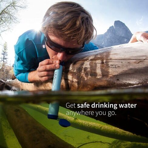 LifeStraw Personal Water Filter for Hiking,Travel and Emergency, Green, 1PK | Water Filter for Hiking, Camping, Travel, and Emergency Preparedness, Removes Bacteria & Parasites in Kuwait