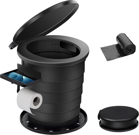 Upgrade Retractable Portable Toilet Travel Toilet Adjustable Height Camping Toilet Portable Potty for Adults Kids, Foldable Portable Toilet for Camping/Car in Saudi Arabia