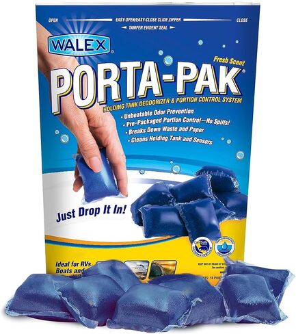 Walex Porta-Pak RV Toilet Treatment Drop-Ins - Lavender Breeze, 10-Pack in Kuwait