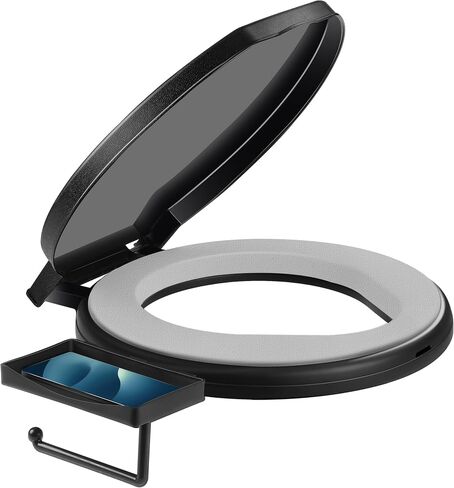 TRIPTIPS Portable Toilet with Soft Cushion, 5 Gallon Rotatable Lid, Adults and Kids Camping Toilet Seat for 5 Gal Bucket in Saudi Arabia