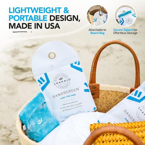 Sand Removal Bag – Talc-Free Sand Remover for Beach Days – Helps Remove Grains from Skin Without Water – Portable Microfiber Beach Accessories Must Haves for Hands, Feet, and Legs – Pack 1 in Saudi Arabia