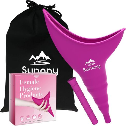 Female Urination Device, Reusable Female Urinal Silicone Women Pee Funnel in Saudi Arabia