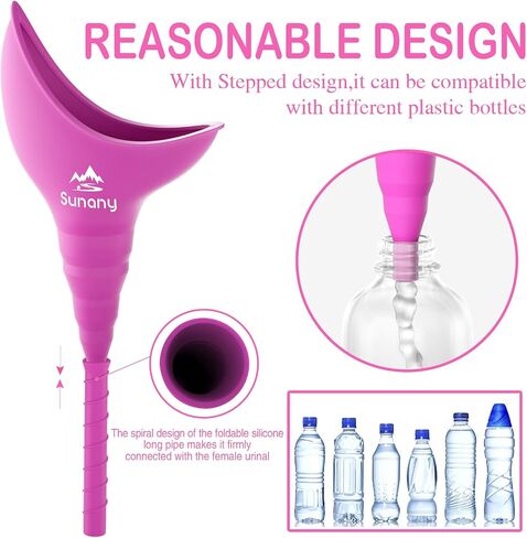 Female Urination Device, Reusable Female Urinal Silicone Women Pee Funnel in Saudi Arabia