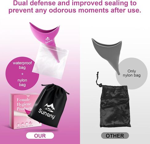 Female Urination Device, Reusable Female Urinal Silicone Women Pee Funnel in Saudi Arabia