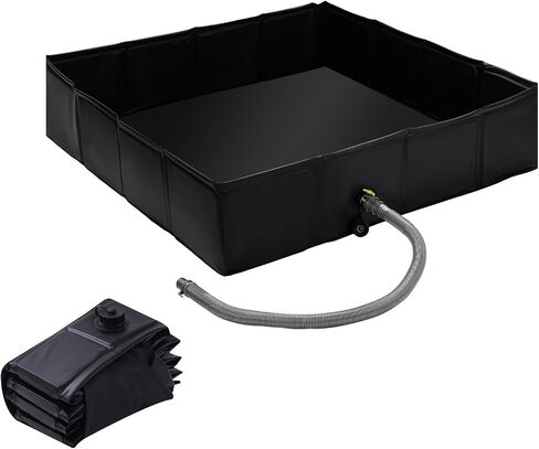 Portable Shower Pan, Foldable Shower Base & Basin Floor with Detachable Drain Pipe, Ideal for RV, Outdoor,Indoor Shower Stall Enclosures in Saudi Arabia