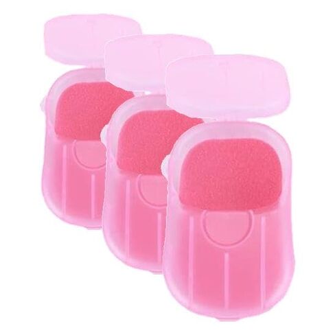 Bamsod 12 Boxes (240 Sheets) Mini Hand Soap Sheets Soap Paper Sheets Portable Disposable Travel Scented Bath Slice Sheet Foaming Paper Soap Confetti Slide Flakes for Travel and Outdoor in Saudi Arabia