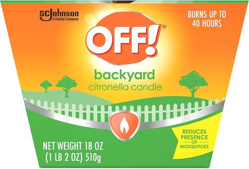 OFF! Backyard Citronella Scented Candle, Ambiance Enhancing Centerpiece, Burns for up to 25 Hours, 8 oz (Pack of 2) in Kuwait