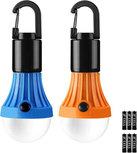 Lepro LED Camping Lantern with 3 Light Modes, Batteries Included, 4 Packs | Hanging Tent Light, Camping Essentials, Portable Lantern Flashlight for Camping, Emergency Light, Power Outages in Saudi Arabia