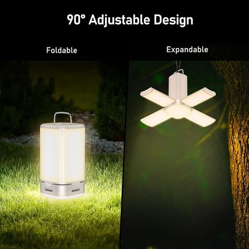 Blukar 116 LED Camping Lantern Rechargeable, Super Bright Camping Lights | 7 Modes, Innovative Foldable & Expandable Design,Long-Lasting Portable Tent Lamp Essentials for Power Out,Emergency,Hurricane in Saudi Arabia