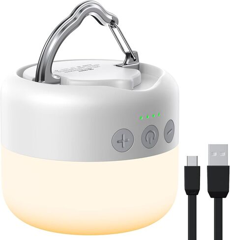 ZMNT LED Camping Lantern Rechargeable 1000LM, Up to 300H Running Time Camping Tent Light, 6700mAh Emergency Hanging Light for Hurricane, Power Outages, Home, Hiking, Water-Resistant, Black in Kuwait