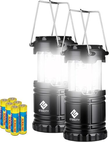 Etekcity LED Camping Lanterns, Battery Included, 4 Pack | Power Outages, Hurricane Preparedness, Camping Essentials, Emergency Kit, Water Resistant, Collapsible Design in Saudi Arabia