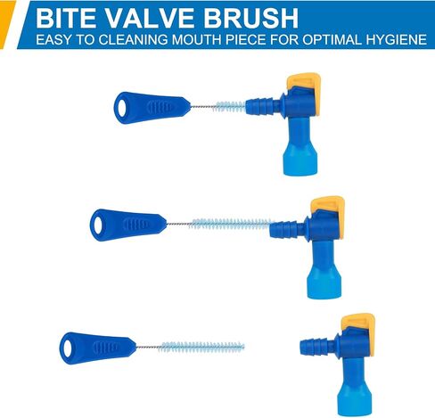 TAGVO Hydration Bladder Cleaning Kit, 6 in 1 Water Bladder Cleaner Set - 3 Brushes, Collapsible Hanger, 12 Cleaning Tablets & Carry Pouch, Water Reservoir Backpack Cleaning Tools in Saudi Arabia
