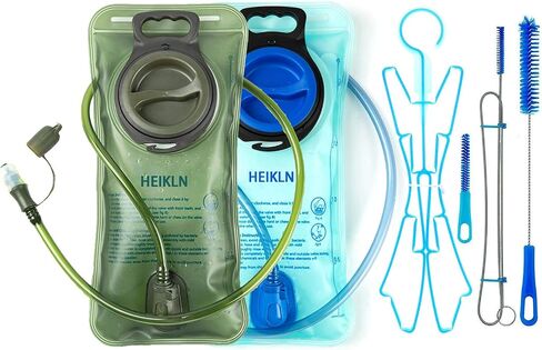 HEIKLN Hydration Bladder 1.5L-2L-2.5L-3L,Leak Proof Water Reservoir, BPA Free Military Water Storage Bladder Bag Hydration Pack Replacement Easy Clean for Bicycling Hiking Camping Hunting Running in Saudi Arabia