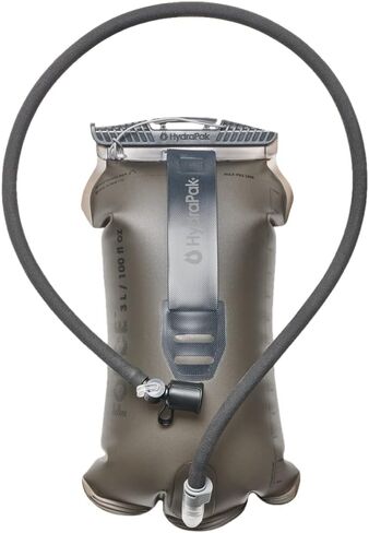 HydraPak Force Hydration Reservoir (2L or 3L) | Ultra-Durable, Insulated Tube, Dust Cover, Leakproof, Universal Hanger, Grab Tab, for Tactical Hunting & Fishing Packs in Saudi Arabia