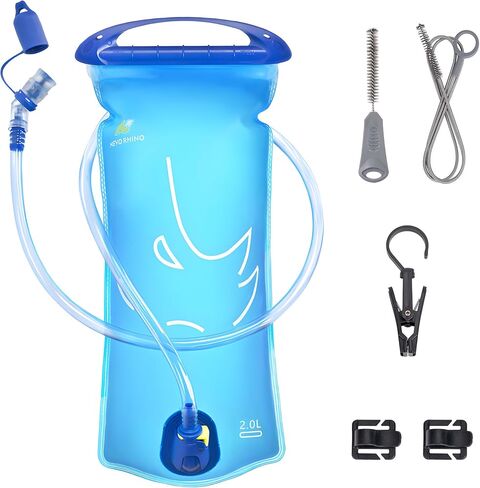 N NEVO RHINO Hydration Bladder 1.5L-3L Kit, Water Bladder for Running Vest | Leak - Proof BPA -Free Wide Opening High-Flow Bite Water Reservoir Storage Bag for Hiking Backpack Hydration Pack in Saudi Arabia