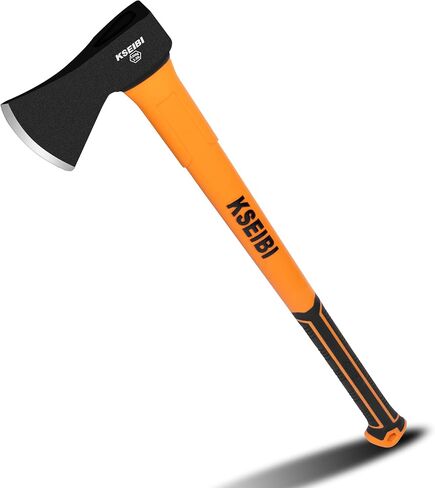 KSEIBI Wood Axe, Small Outdoor Camp Hatchet for Splitting and Kindling Wood, Forged Steel Blade with Anti-Slip and Shock Reduction Handle Great Throwing Axes and Hatchets (Modern) in Saudi Arabia