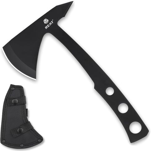 REAT Throwing Axe with Sheath, 9.5“ Full Tang Design,2.75" Camping Hatchet with 440 Stainless Steel Blade,Throwing Axes for Recreation,Competition,Camping,Hunting in Saudi Arabia