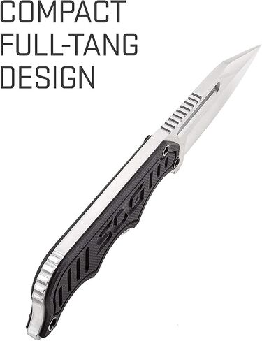 SOG Small Fixed Blade Knife - Instinct Boot Knife, EDC Knife, Neck Knife, 2.3 Inch Full Tang Blade w/ Knife Sheath and Clip, 4in. x 1in. x 8.5in. (NB1012-CP) , Black | 2.3 5cr15mov Blade, G10 and Stainless Handle, 5.9 Overall, 2.3 Oz, Molded Nylon Sheath  in Kuwait