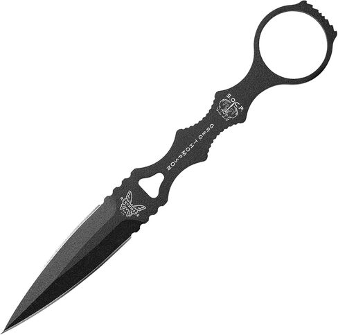 Benchmade - SOCP Knife, Double Edge Dagger Blade, Plain Edge, Black Handle in Kuwait