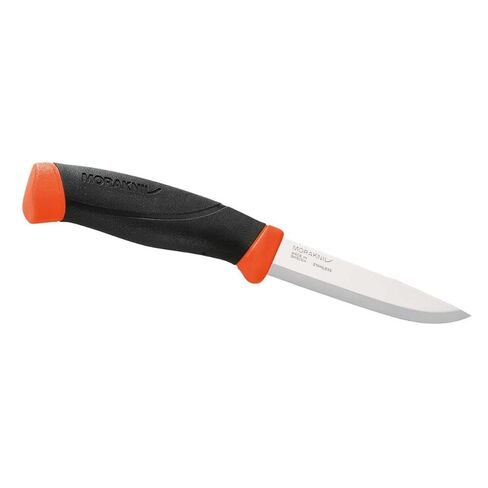 Morakniv Companion Fixed Blade Outdoor Knife with Stainless Steel Blade, 4.1-Inch, Orange (M-11824) | Swedish stainless steel 12C27 in Saudi Arabia