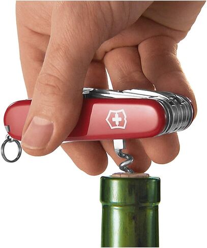 Victorinox Camper 13 Function Swiss Army Pocket Knife, Red | outdoors camping essential wood saw can opener and corkscreww in Kuwait