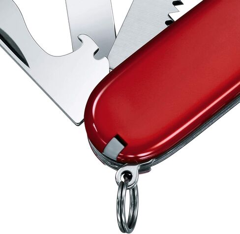 Victorinox Camper 13 Function Swiss Army Pocket Knife, Red | outdoors camping essential wood saw can opener and corkscreww in Kuwait