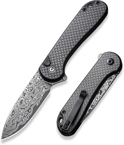 CIVIVI Elementum II Folding Pocket Knife, 2.96" Nitro-V Blade, OD Green G10 | German Steel, Ergonomic Grip, Smooth Ball Bearing Pivot, Deep Carry Clip, Small EDC Knife for Camping Hiking C18062P-3 in Saudi Arabia