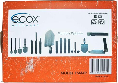 Folding Shovel Survival Multitool for Camping Outdoors Shovel 4 Body Screwdriver Knife Saw Whistle Starter Can Opener Glass Shatterer All in one Tool in Saudi Arabia
