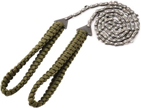 Pocket Chainsaw with Paracord Handle 36 Inches 16 Teeth Long Chain Hand Saw Fast Wood & Tree Cutting Emergency Survival Gear Best for Camping Backpacking Hiking Hunting. in Saudi Arabia