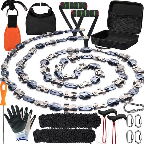 High Limb Rope Saws 55 inch Rope Saw for Tree Saw High Limb 72 Sharp Teeth on Both Sides, Pocket chainsaw with 11OZ Throw Weight, Tree Limb Cutter, Hand Saws for Tree Trimming in Saudi Arabia