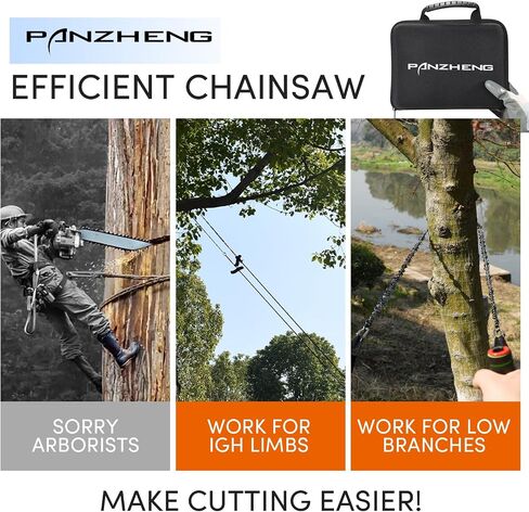 High Limb Rope Saws 55 inch Rope Saw for Tree Saw High Limb 72 Sharp Teeth on Both Sides, Pocket chainsaw with 11OZ Throw Weight, Tree Limb Cutter, Hand Saws for Tree Trimming in Saudi Arabia