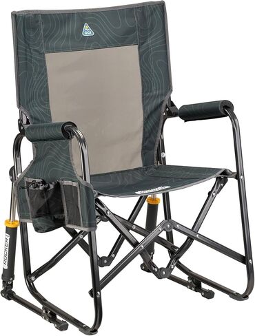 GCI Outdoor Freestyle Rocker XL Camping Chair with Side Table - Red in Saudi Arabia