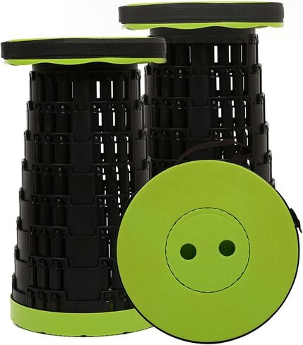 JAEMEYEM Upgraded Collapsible Stool Chair, Folding Stool, Lightweight, Sturdy, Adjustable, Portable, Foldable Seat Stools for Outdoor Camping Fishing Hiking BBQ in Saudi Arabia