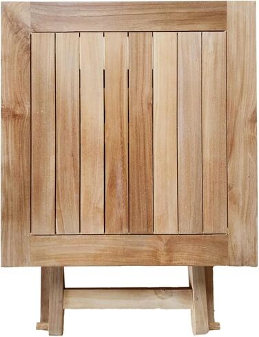 Teak Wood Folding 20"-Inch Outdoor Coffee Table - Perfect for Camping & Outdoor Entertaining - Ideal for Backyard, Front Porch, Balcony (Square) in Saudi Arabia