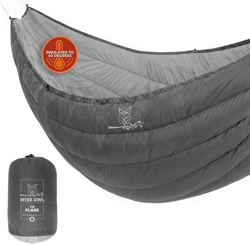 Wise Owl Outfitters Hammock Underquilt – Insulated Camping Quilt for Warm Sleeping – Fits Under Hammocks – Ultralight, Water-Resistant & Packable in Kuwait